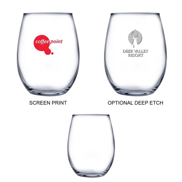 Stemless white wine drinking glass, 17 oz.... from ASI 31518 ADNART / Ad-N-Art