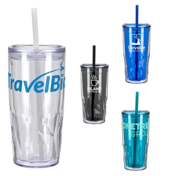 16 oz 2-in-1 Recycled Acrylic Straw Tumbler... from ASI 36730 Ariel Premium Supply Inc