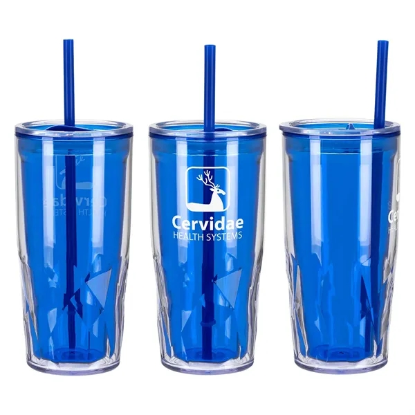 16 oz 2-in-1 Recycled Acrylic Straw Tumbler... from ASI 36730 Ariel Premium Supply Inc