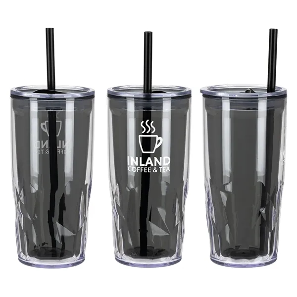 16 oz 2-in-1 Recycled Acrylic Straw Tumbler... from ASI 36730 Ariel Premium Supply Inc