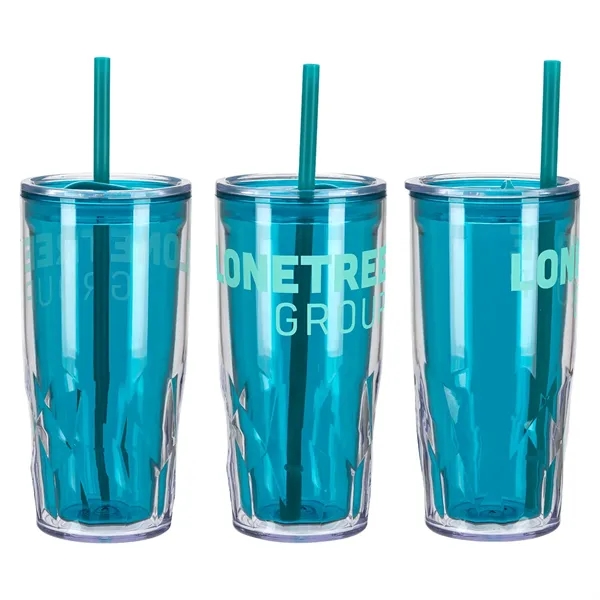 16 oz 2-in-1 Recycled Acrylic Straw Tumbler... from ASI 36730 Ariel Premium Supply Inc