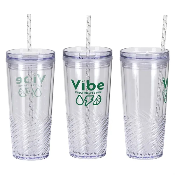 20 oz 2-in-1 Recycled Acrylic Straw Tumbler... from ASI 36730 Ariel Premium Supply Inc