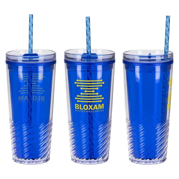 20 oz 2-in-1 Recycled Acrylic Straw Tumbler... from ASI 36730 Ariel Premium Supply Inc