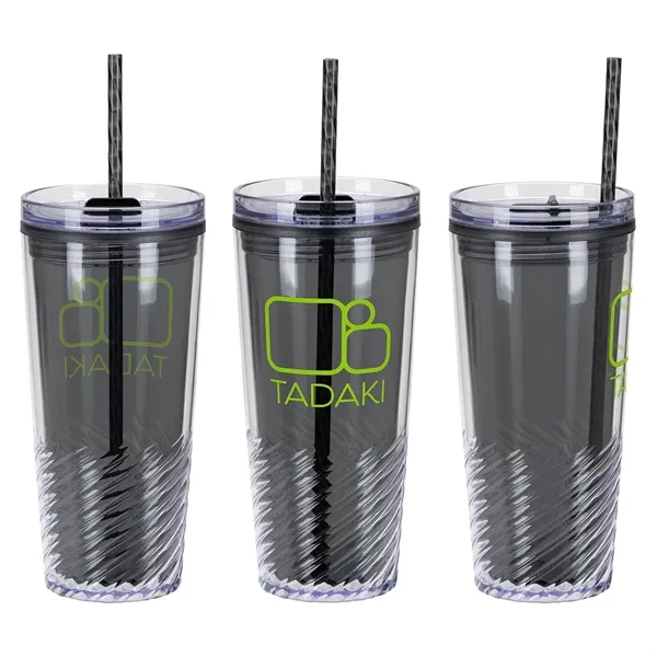 20 oz 2-in-1 Recycled Acrylic Straw Tumbler... from ASI 36730 Ariel Premium Supply Inc