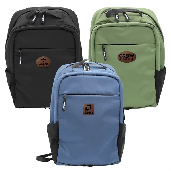 Otaria™ Computer Laptop Backpack, Leather Patch - Laser... from ASI 30270 Aakron Line