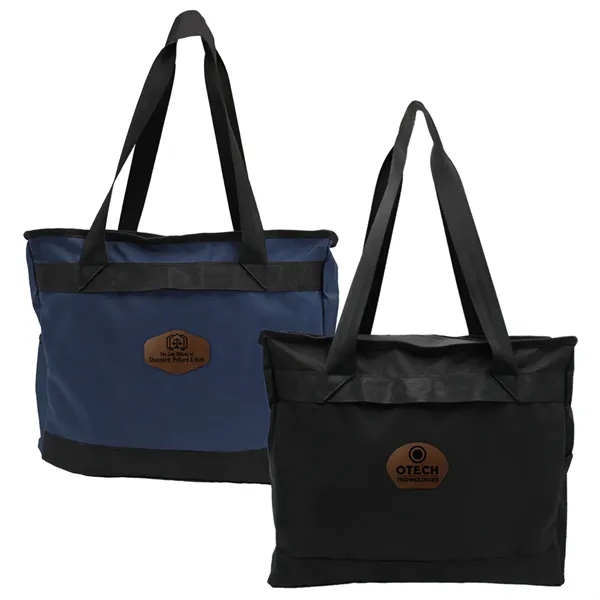 Otaria™ Tote Bag, Leather Patch - Laser... from ASI 30270 Aakron Line