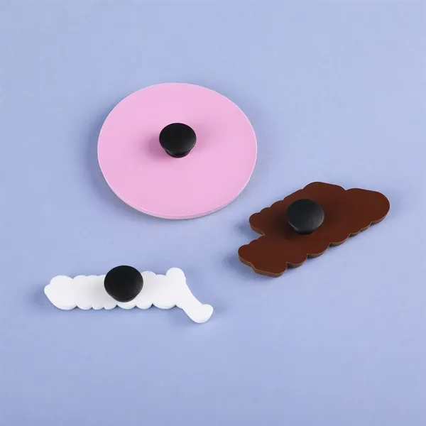 2" PVC shoe charm delivers bold custom branding on clogs and... from ASI 61966 HPG / BCG Creations HPG Gold