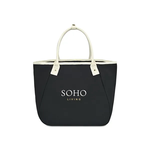 Cotton canvas carry-all tote bag with snap hook closure and removable... from ASI 56070 Gemline / Gemline®