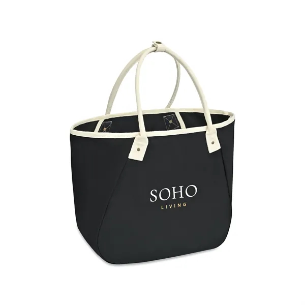 Cotton canvas carry-all tote bag with snap hook closure and removable... from ASI 56070 Gemline / Gemline®