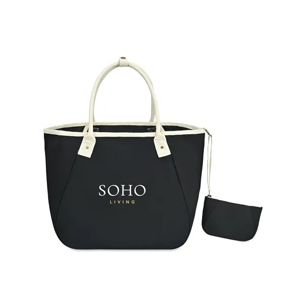 Cotton canvas carry-all tote bag with snap hook closure and removable... from ASI 56070 Gemline / Gemline®