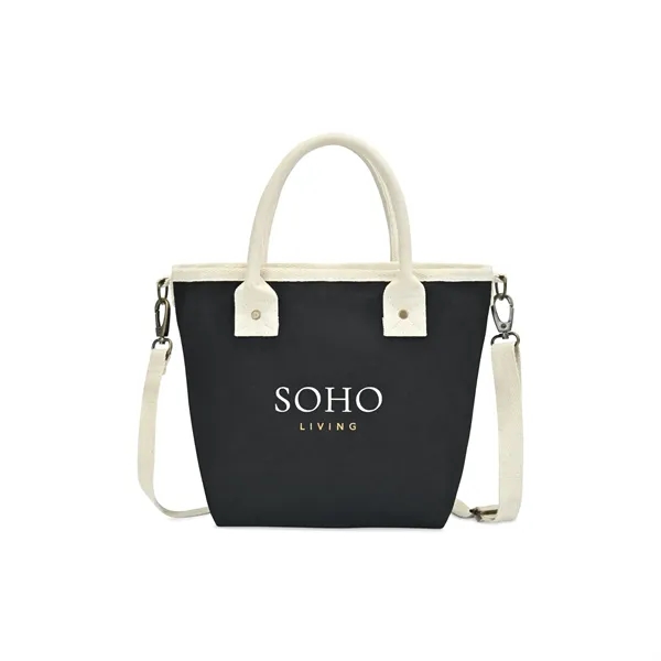 Cotton canvas crossbody tote bag with adjustable strap and snap hook... from ASI 56070 Gemline / Gemline®