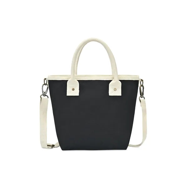 Cotton canvas crossbody tote bag with adjustable strap and snap hook... from ASI 56070 Gemline / Gemline®