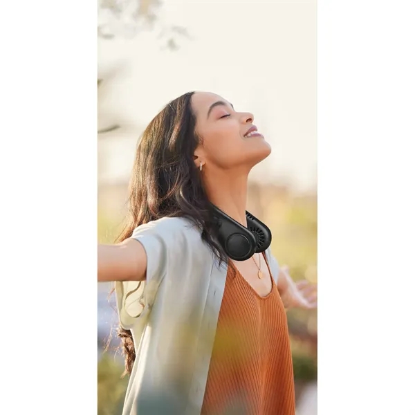 Portable neck fan with bladeless and rechargeable design.... from ASI 56070 Gemline / Gemline®