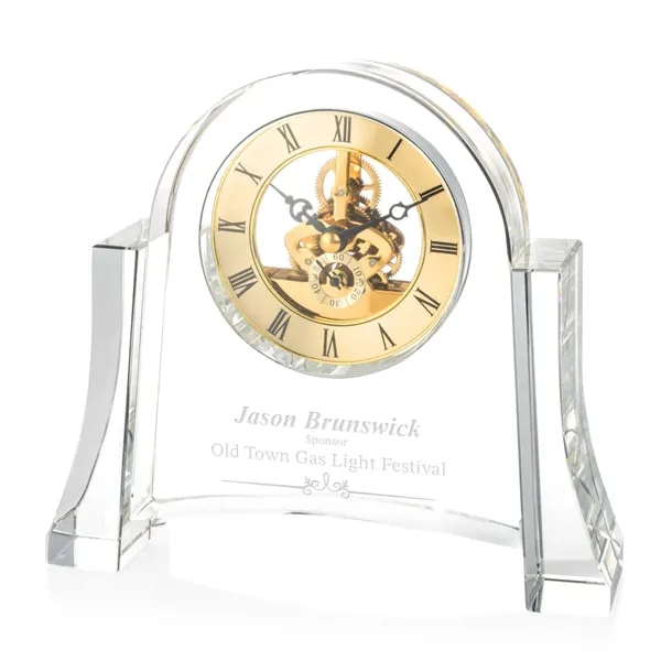 The Sulfolk Clock is a stunning optical crystal timepiece featuring a... from ASI 84592 St Regis Group