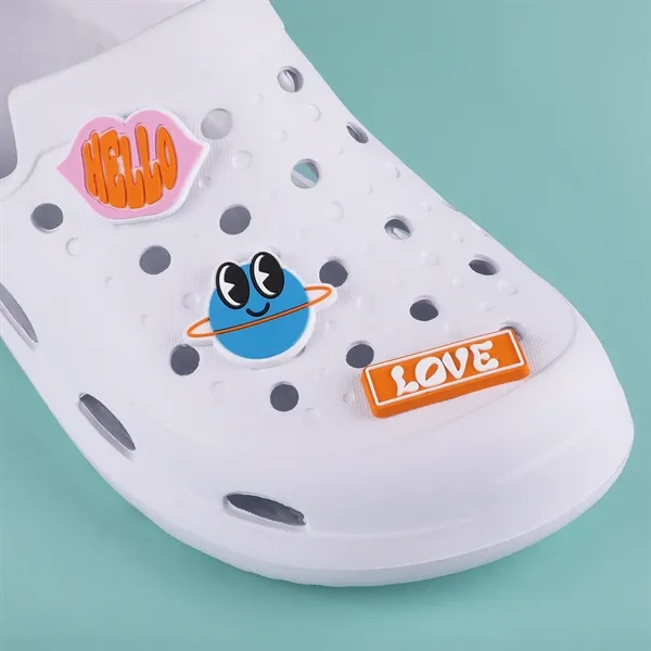 Lightweight PVC shoe charms snap into clogs, sandals, or bags. Customize... from ASI 61966 HPG / BCG Creations HPG Gold