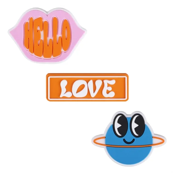 Lightweight PVC shoe charms snap into clogs, sandals, or bags. Customize... from ASI 61966 HPG / BCG Creations HPG Gold