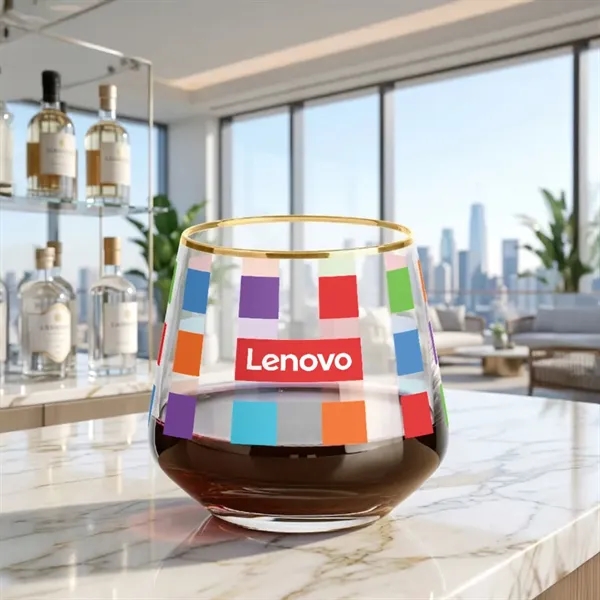 Savor your favorite wine with our Tucson Gold Rim VividPrint™ Stemless... from ASI 84592 St Regis Group