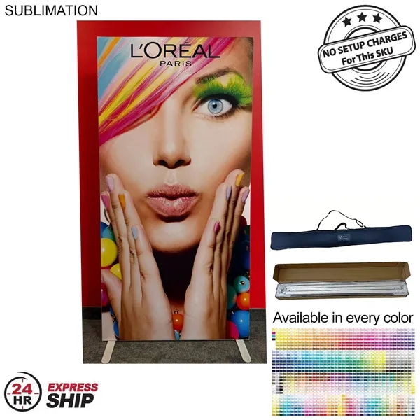 24Hr Express Ship - Frontlit SEG Fabric Banner Stand, 40" x... from ASI 53509 FIEL-Fairdeal Import & Export