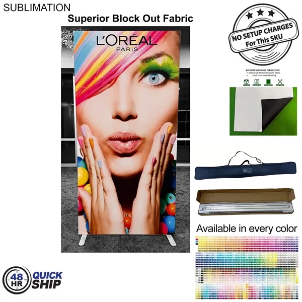 48Hr Quick Ship - Frontlit SEG Fabric Banner Stand, 40" x... from ASI 53509 FIEL-Fairdeal Import & Export