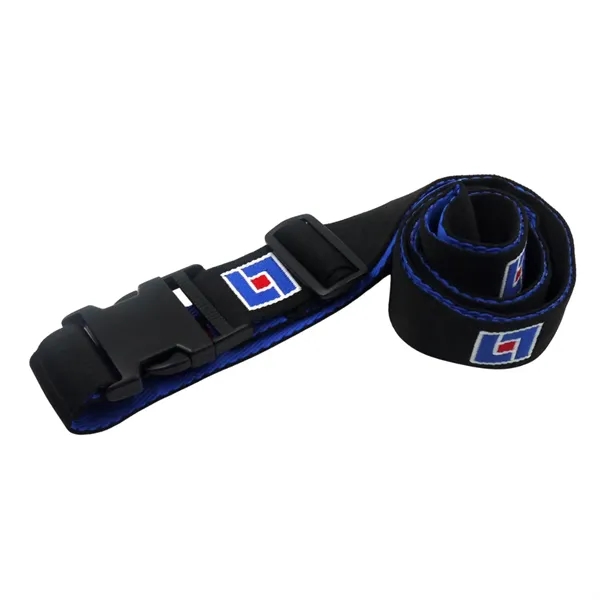 Woven logo luggage strap with buckle lock plus 1-2 color woven... from ASI 37218 Athena Promo (tm)