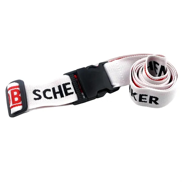 Woven logo luggage strap with buckle lock plus 1-2 color woven... from ASI 37218 Athena Promo (tm)