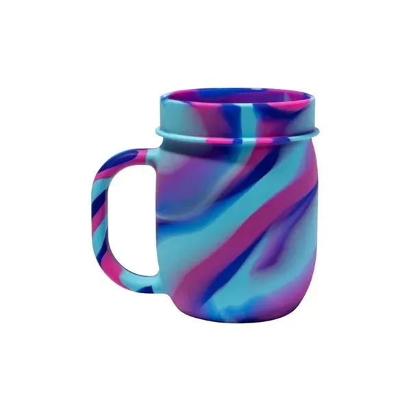 Durable 25oz silicone barrel cup with handle, perfect for custom branding,... from ASI 72657 Active Life Promo / Apres Ski Active Life
