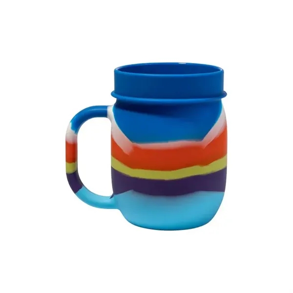 Durable 25oz silicone barrel cup with handle, perfect for custom branding,... from ASI 72657 Active Life Promo / Apres Ski Active Life