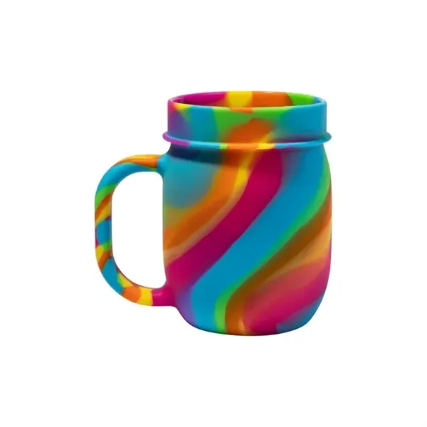 Durable 25oz silicone barrel cup with handle, perfect for custom branding,... from ASI 72657 Active Life Promo / Apres Ski Active Life