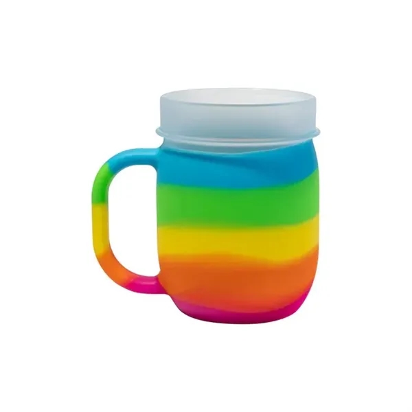 Durable 25oz silicone barrel cup with handle, perfect for custom branding,... from ASI 72657 Active Life Promo / Apres Ski Active Life
