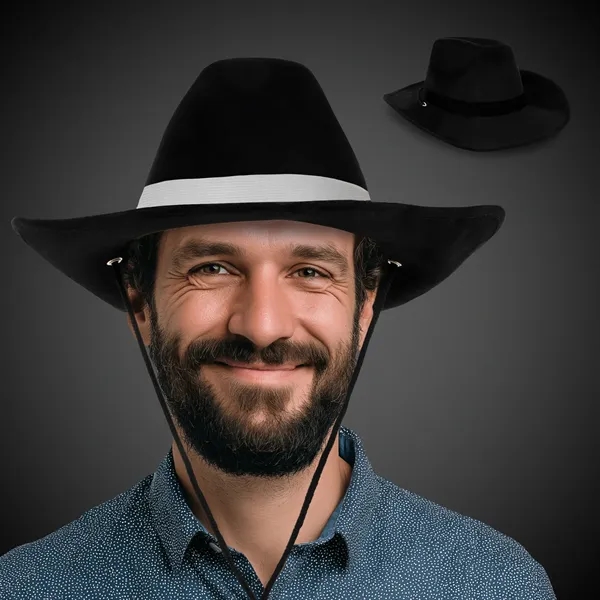 Foam Black Cowboy Hat... from ASI 42016 Brighter Promotions Inc