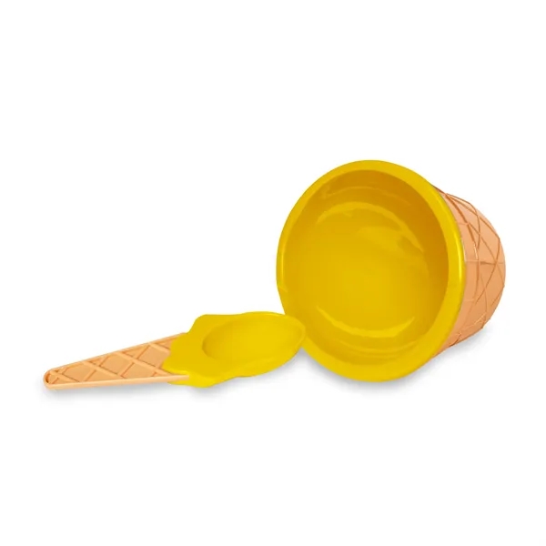 6 oz. plastic ice cream bowl and spoon set.... from ASI 42016 Brighter Promotions Inc / Chemical Light™