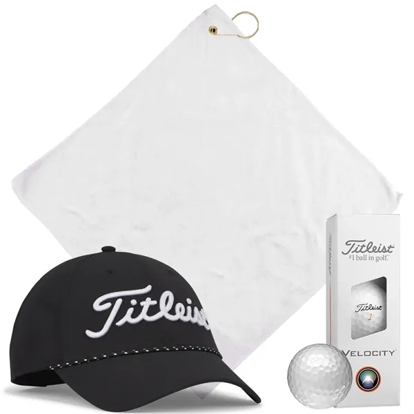Titleist Breezer Golf Kit with breathable hat, Velocity balls, and towel.... from ASI 38120 Ball Pro / Diversified Quality Kitchenware