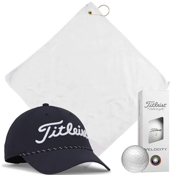 Titleist Breezer Golf Kit with breathable hat, Velocity balls, and towel.... from ASI 38120 Ball Pro / Diversified Quality Kitchenware