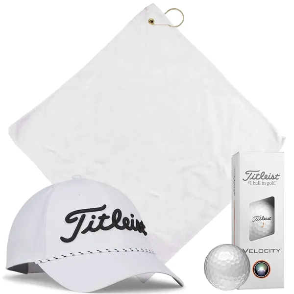Titleist Breezer Golf Kit with breathable hat, Velocity balls, and towel.... from ASI 38120 Ball Pro / Diversified Quality Kitchenware