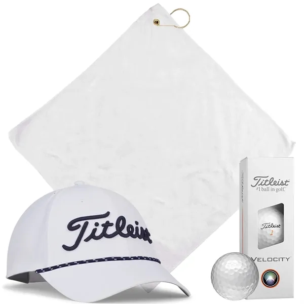 Titleist Breezer Golf Kit with breathable hat, Velocity balls, and towel.... from ASI 38120 Ball Pro / Diversified Quality Kitchenware