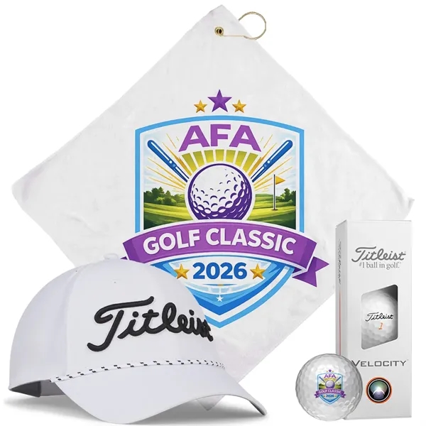 Titleist Breezer Golf Kit with breathable hat, Velocity balls, and towel.... from ASI 38120 Ball Pro / Diversified Quality Kitchenware