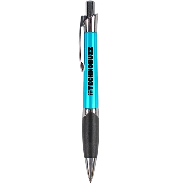 Imprezza click action ballpoint pen is available in metallic colors, sculpted... from ASI 61966 HPG / Hub Pen