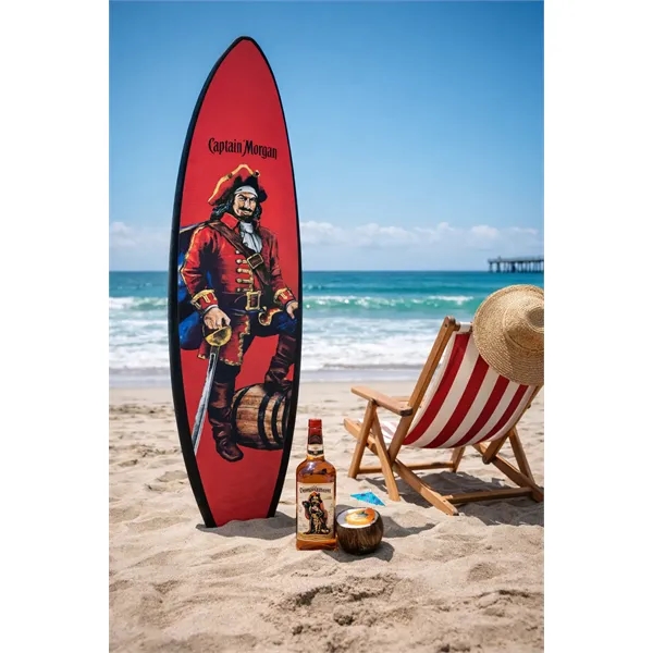 U.S.-made full-color foam surfboard-lightweight, bold, and perfect for standout branded displays.... from ASI 72657 Active Life Promo / Action Sports Promo