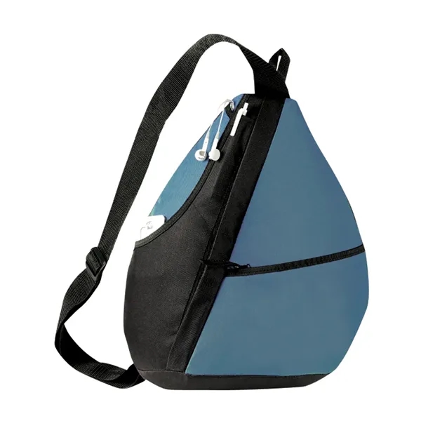 Feature-rich sling backpack with multiple pockets and headphone port, offered as... from ASI 46420 Continental Mkting Svc Inc / CMBags