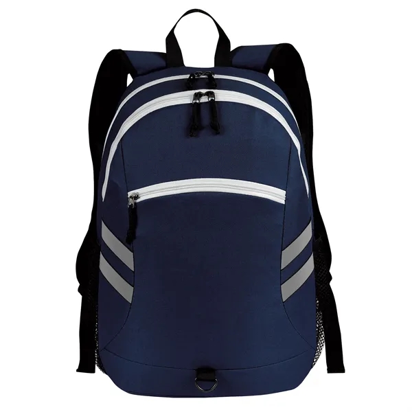 Ergonomic 15.6" laptop backpack with organization panel and reflective details for... from ASI 46420 Continental Mkting Svc Inc / CMBags