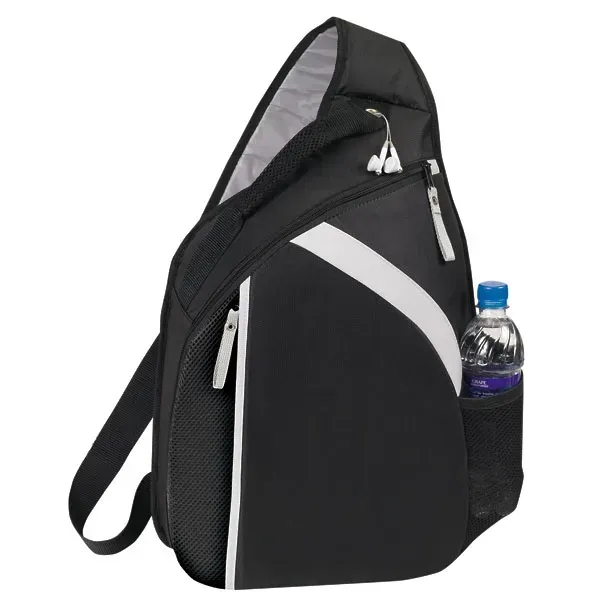 Laptop-ready sling backpack with padded compartments and tech-friendly features.... from ASI 46420 Continental Mkting Svc Inc / CMBags