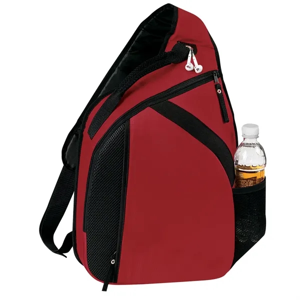 Laptop-ready sling backpack with padded compartments and tech-friendly features.... from ASI 46420 Continental Mkting Svc Inc / CMBags