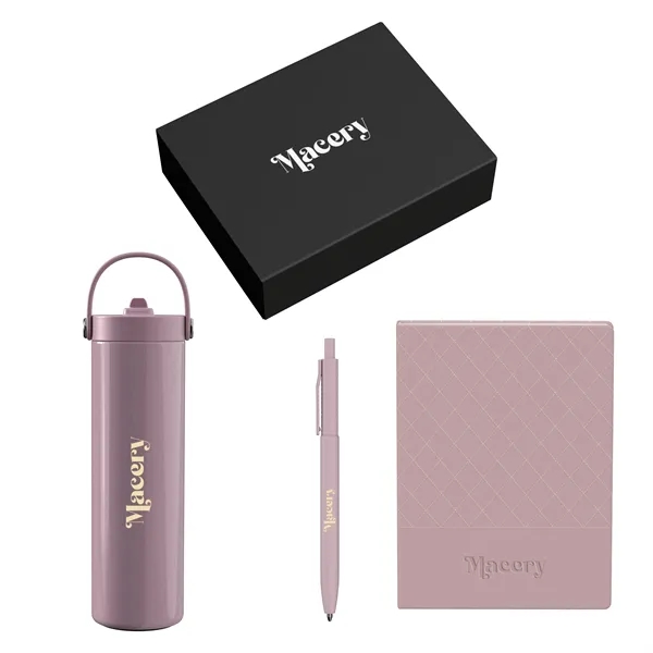 Gift Set includesP923 - MEDIUM JOURNAL GIFT BOX - BOTTLE FITDW340... from ASI 88660 Spector & Co.