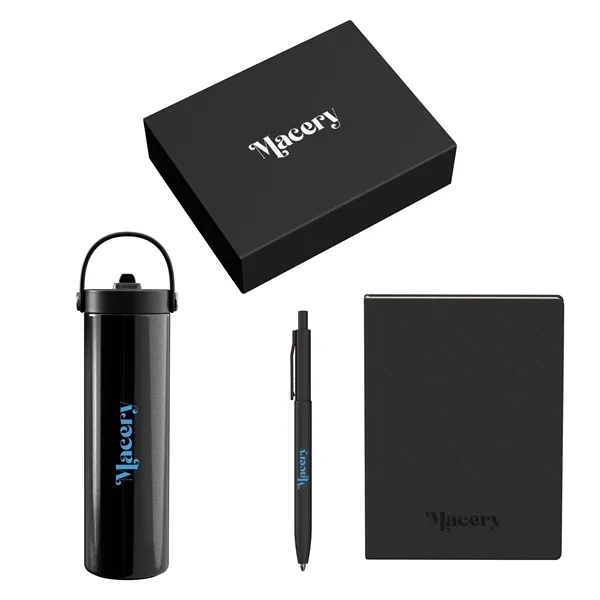 Gift Set includesP923 - MEDIUM JOURNAL GIFT BOX - BOTTLE FITDW340... from ASI 88660 Spector & Co.