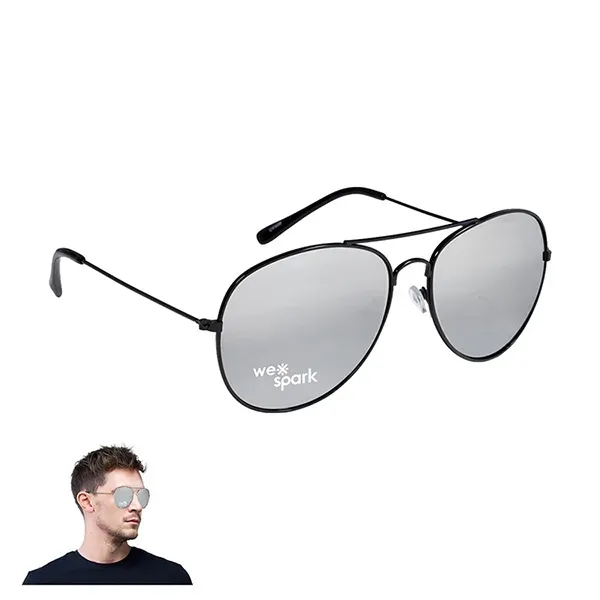 Aviator style sunglasses with acrylic lenses with UVA and UVB protection.... from ASI 62660 Innovation Line