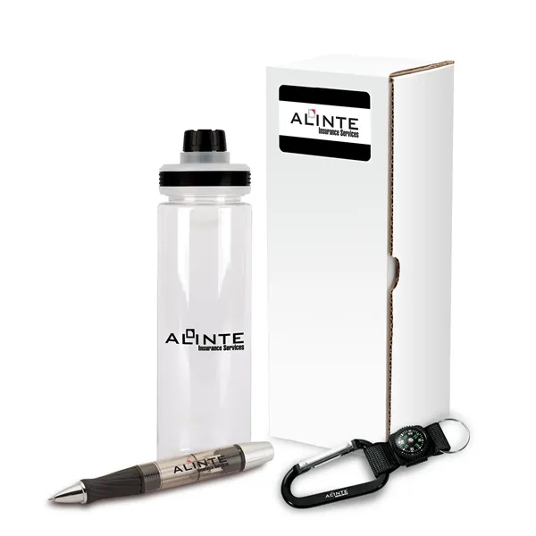 Performance 3-piece safety set that includes a 24 oz. bottle, aluminum... from ASI 67866 Logomark/Valumark