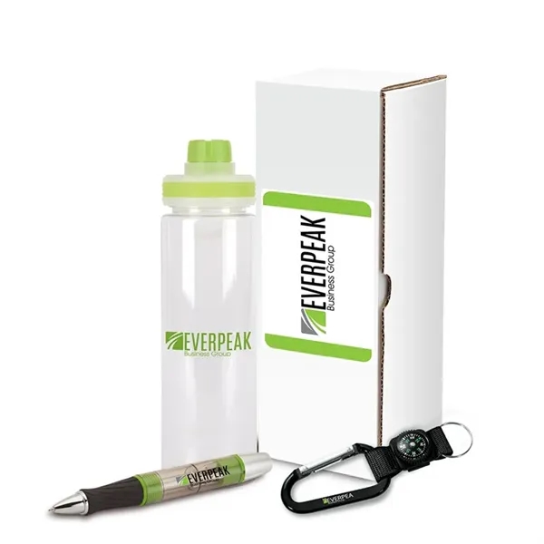 Performance 3-piece safety set that includes a 24 oz. bottle, aluminum... from ASI 67866 Logomark/Valumark