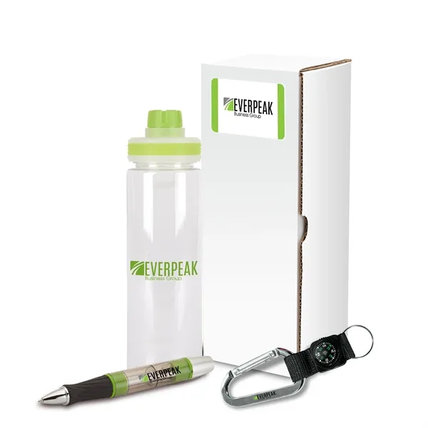 Performance 3-piece safety set that includes a 24 oz. bottle, aluminum... from ASI 67866 Logomark/Valumark