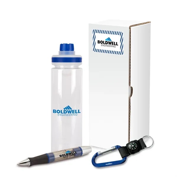 Performance 3-piece safety set that includes a 24 oz. bottle, aluminum... from ASI 67866 Logomark/Valumark