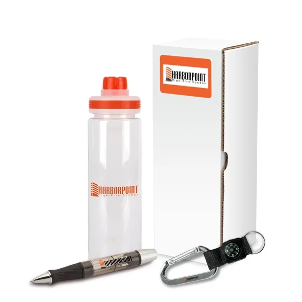 Performance 3-piece safety set that includes a 24 oz. bottle, aluminum... from ASI 67866 Logomark/Valumark